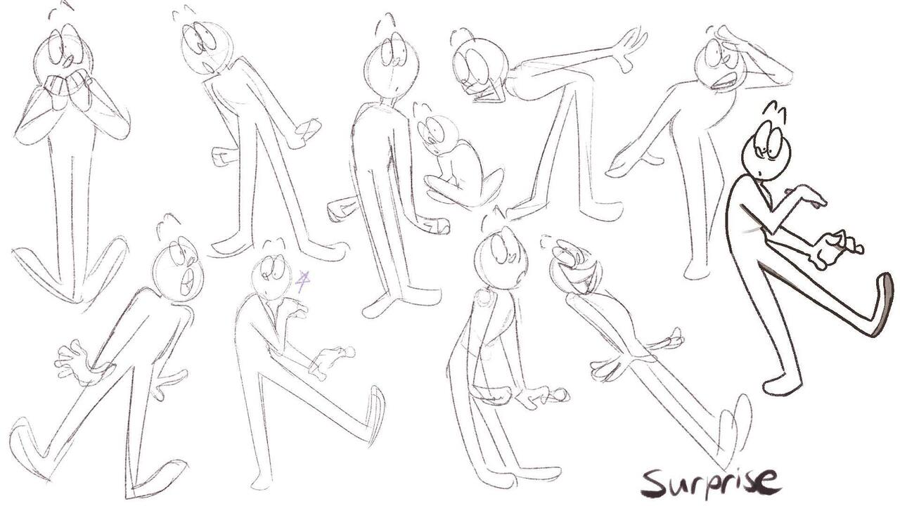 Posing, Silhouette, and Line of Action References – Animation Mentor  Support Center