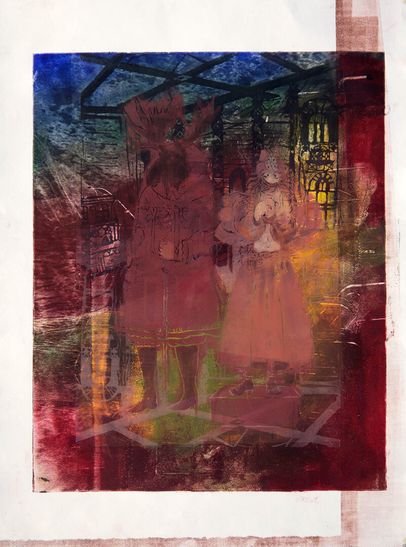 Monotype relief by Bella Arnquist