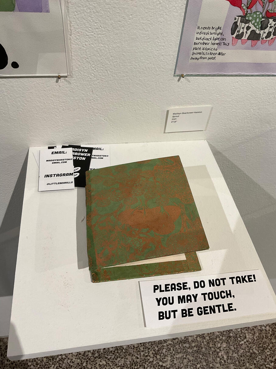 Madisyn Bearbower's Senior Project display for the Fall 2022 Commencement Exhibition