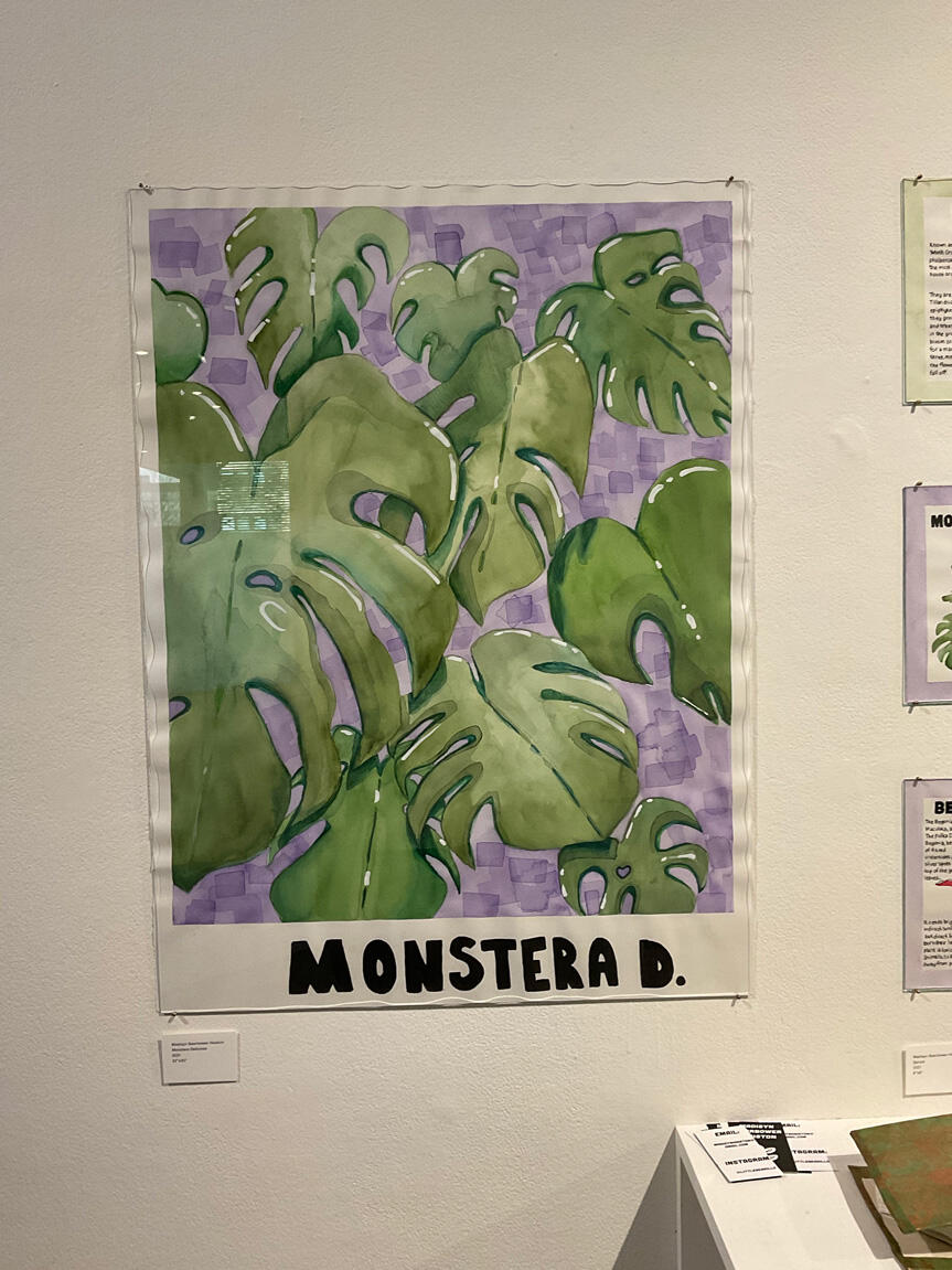 Madisyn Bearbower's Senior Project display for the Fall 2022 Commencement Exhibition