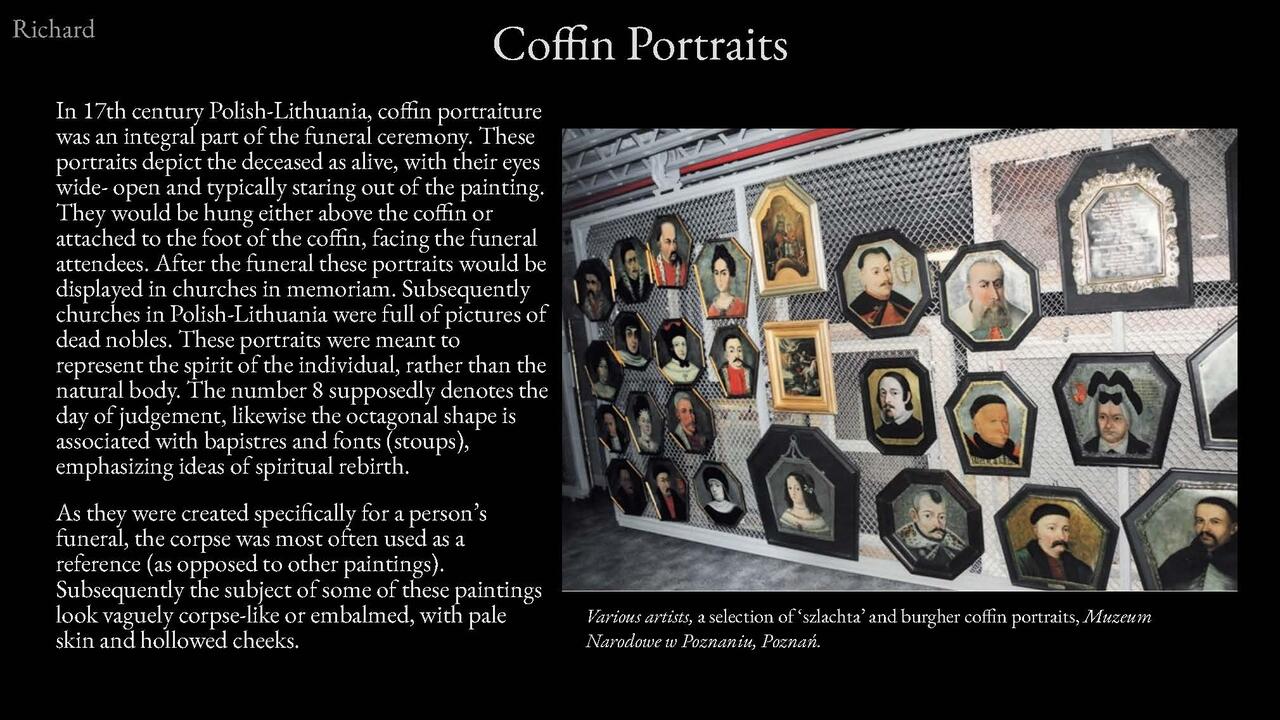 The Depictions of Death, the Dead and the Deceased Body