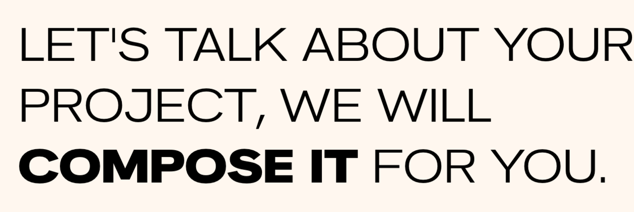 Compose It web campaign elements designed by Dani Sundell