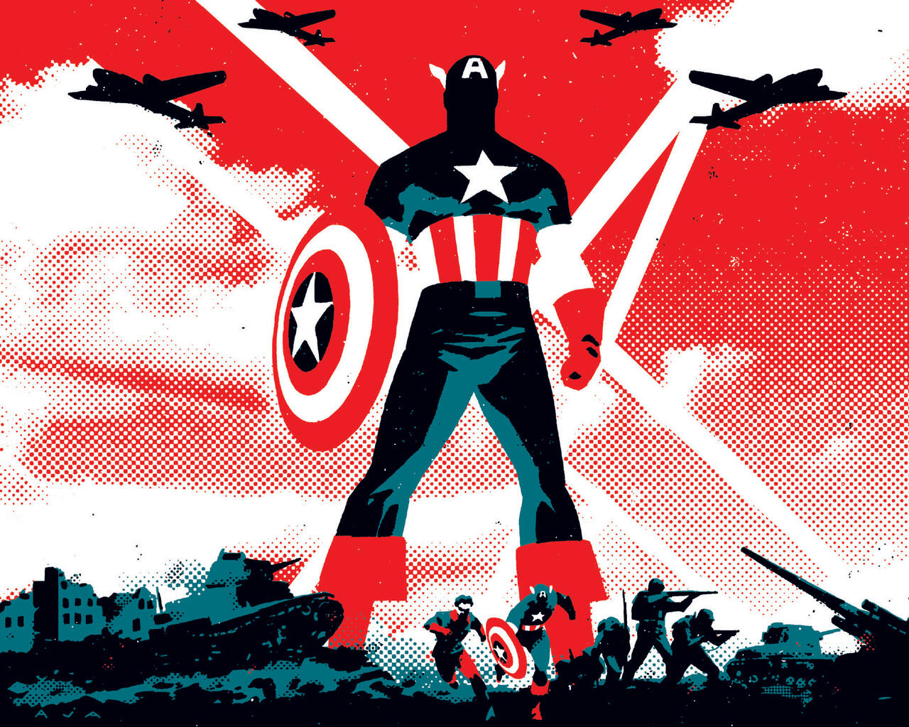 Schoonover Illustrates Captain America Comic | Minneapolis College
