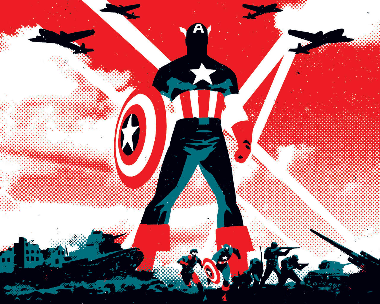 Cover for Captain America: The Ghost Army by Brent Schoonover