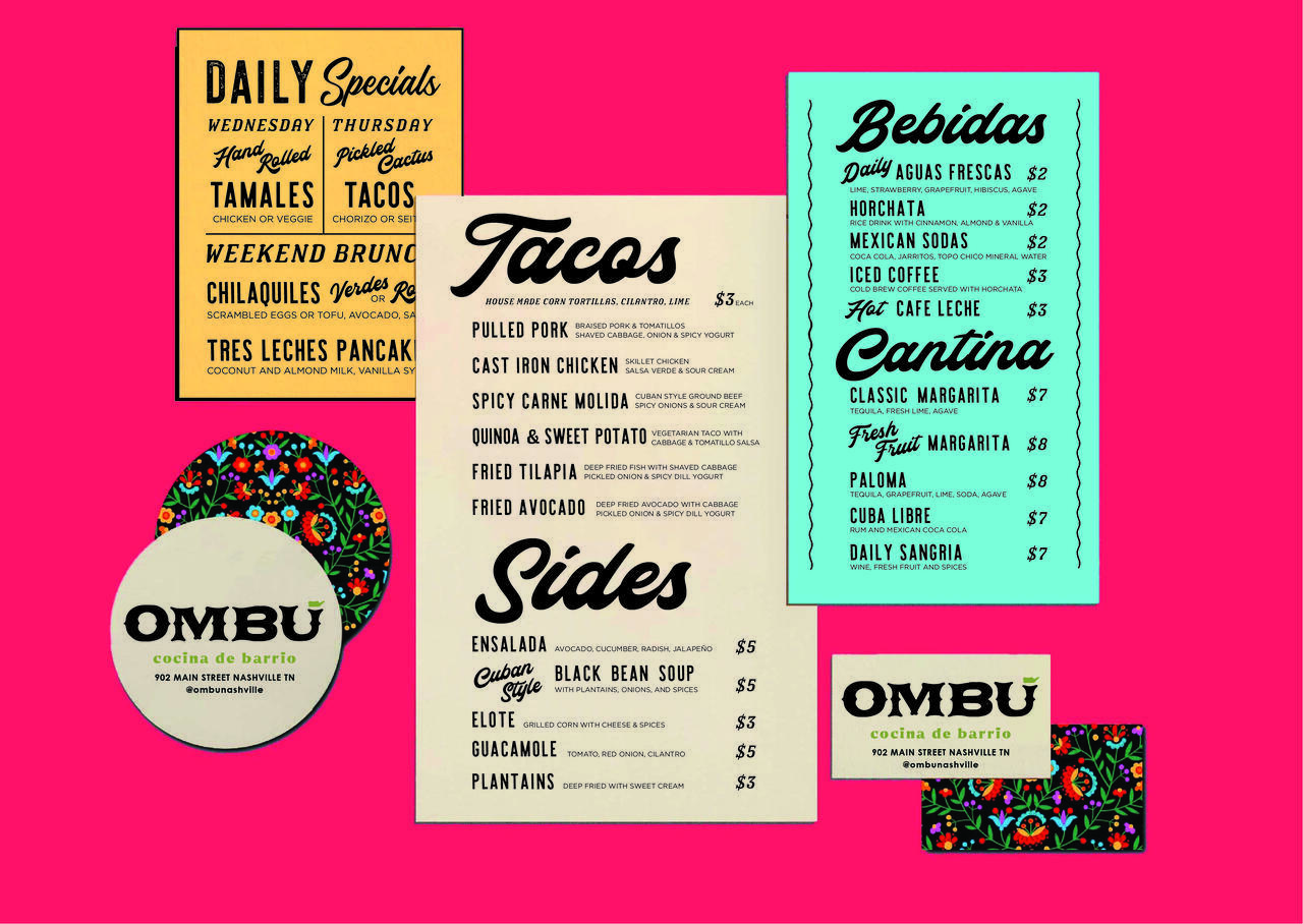 Amy Jo Flattum, "Ombu Menus paper"