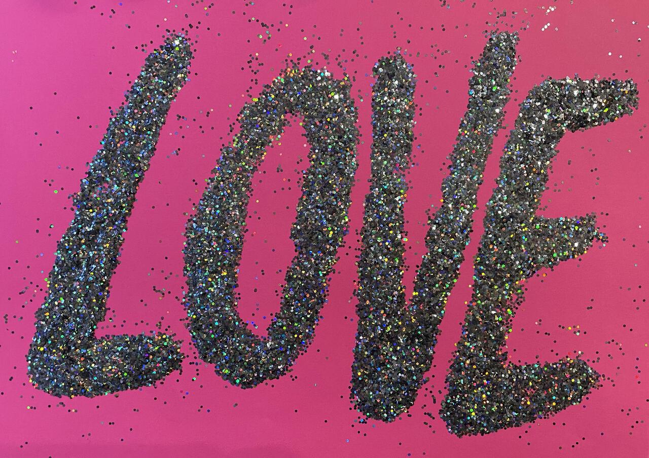 Amy Jo Flattum, "Experimental Type Glitter"