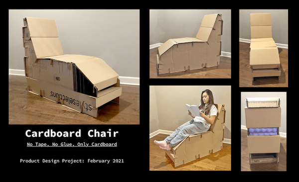 Deanna Ayala, "Cardboard Chair"