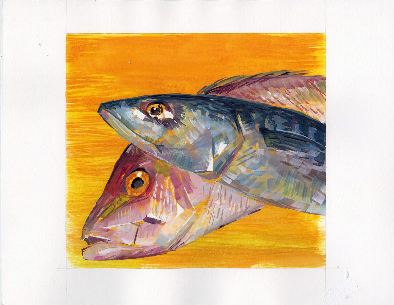 Nori Donais, "Fish Series 1"