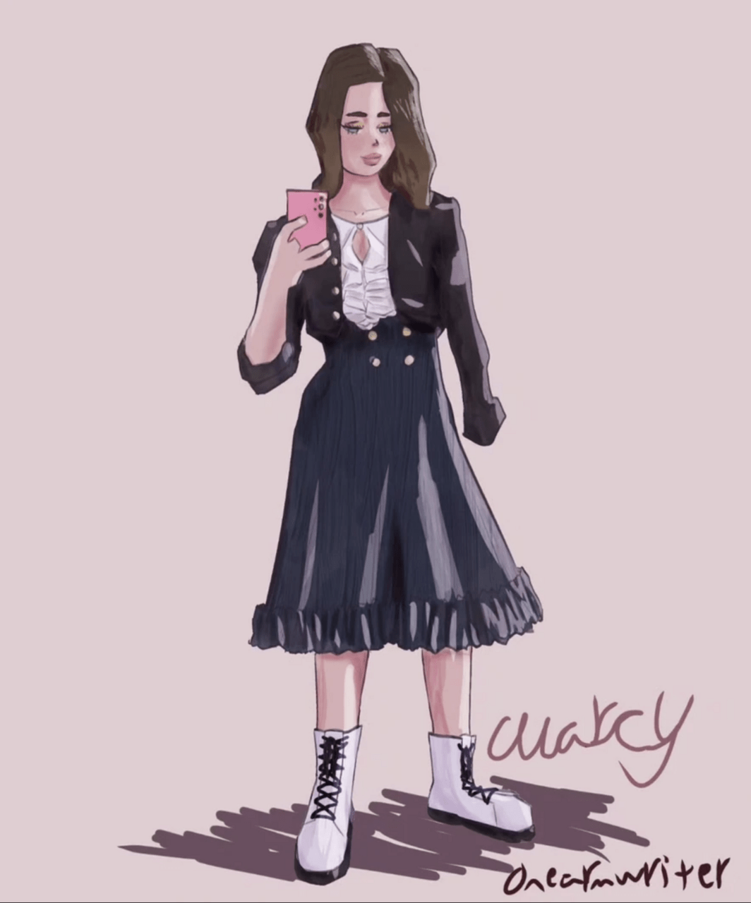Self portrait of Marcy Nelson