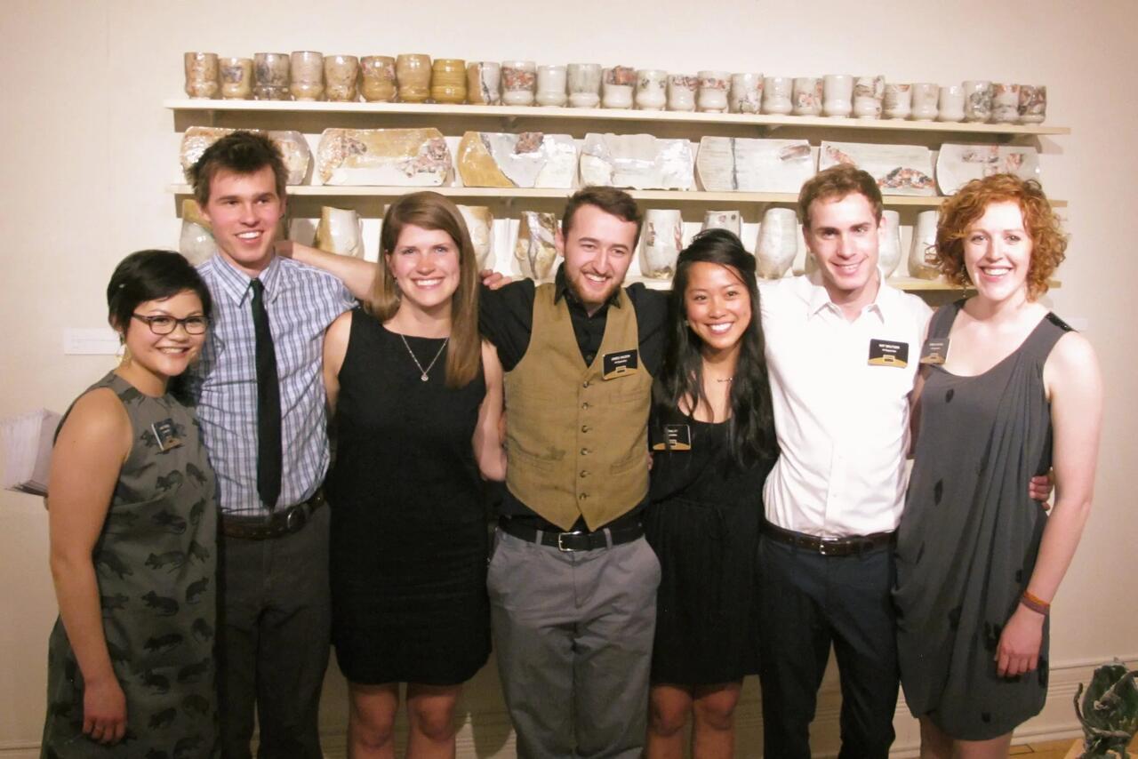 St.Olaf Emerging Artists Program participants 2013, from left to right: Anda Tanaka, Anders Nienstaedt, Arielle Rebek, James Wilson, Justina Ny, Mathew Brutger, and Sheila Novak.