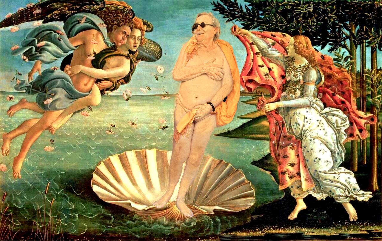 Susan Rennie, "Birthing with Venus", from Cheri Gaulke's "Old Girl in a Tutu"
