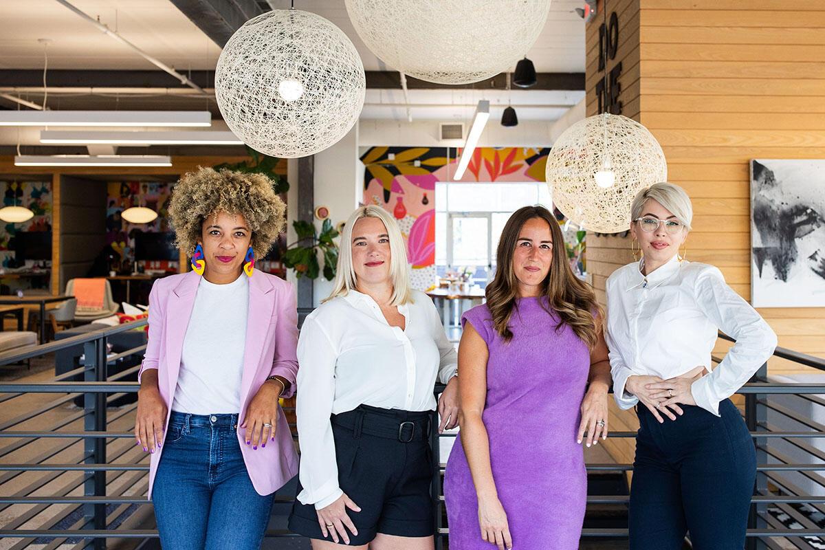 A photo of The Coven co-owners. Bethany Iverson is the person on the far right.