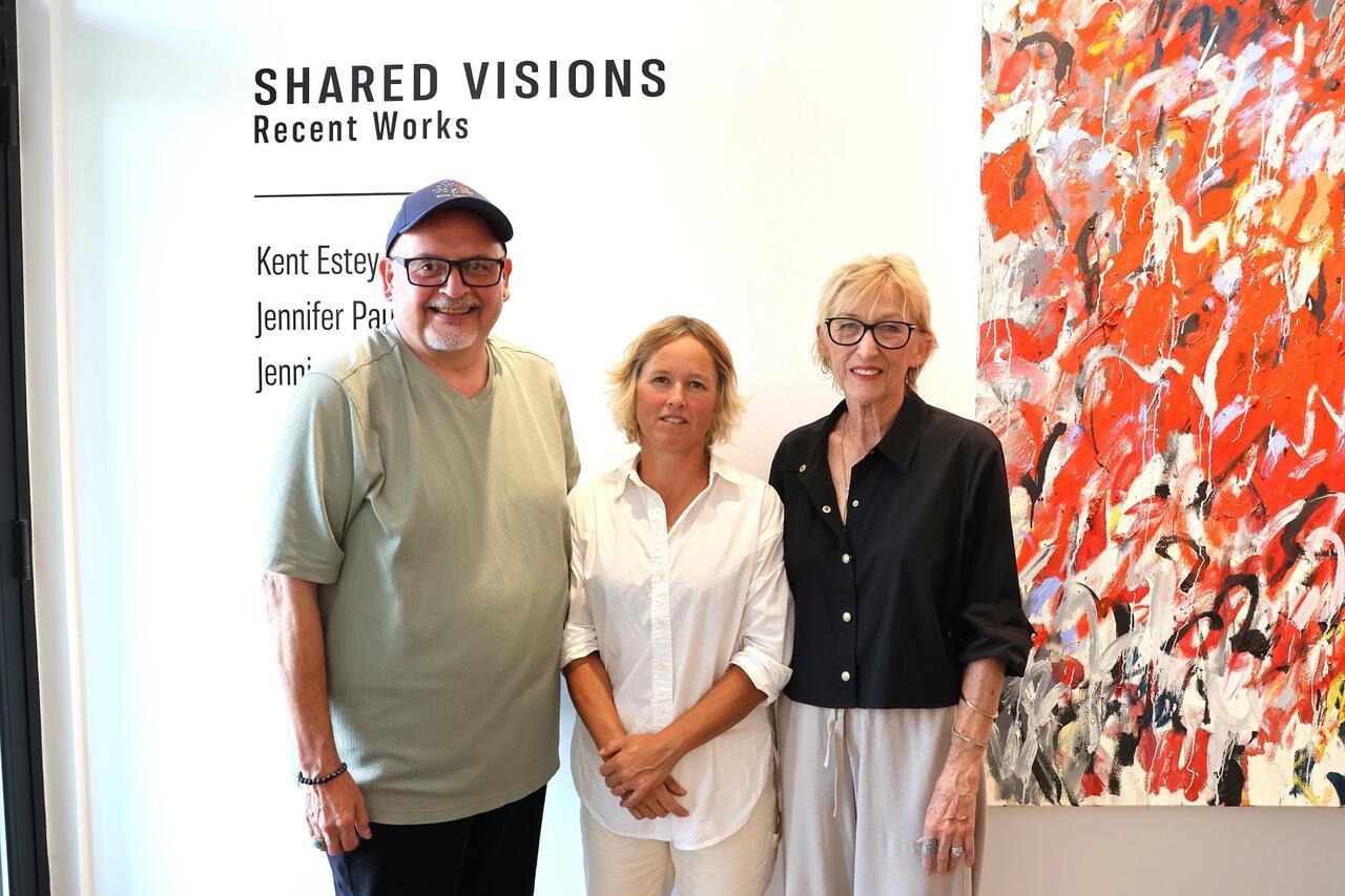 jennie ward with other artists in "shared visions"