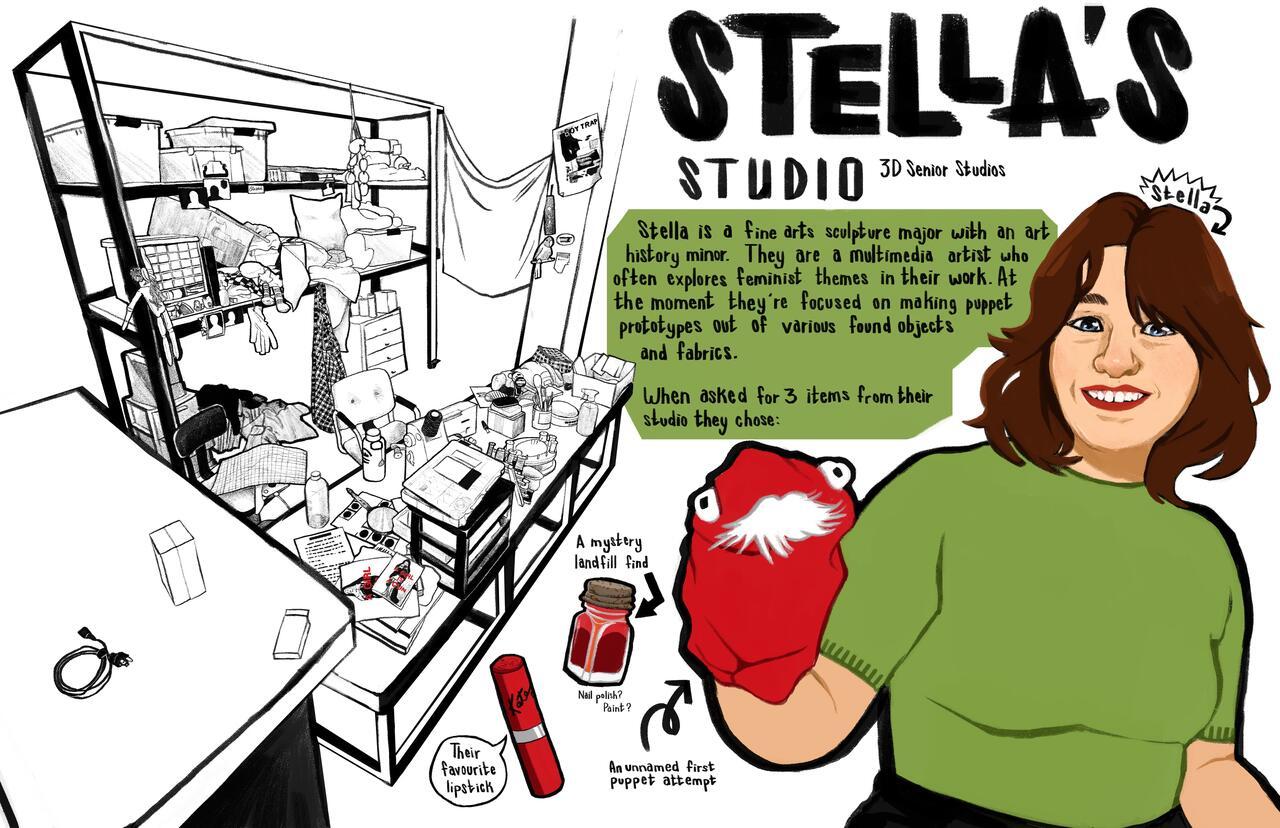 Maggie Schneider, "Stella's Studio"