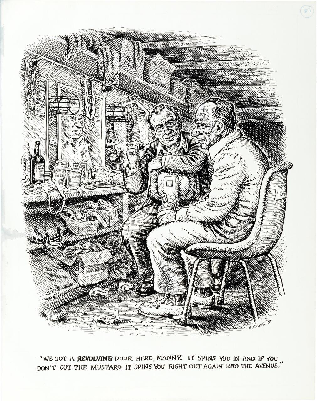Revolving Door by Robert Crumb.