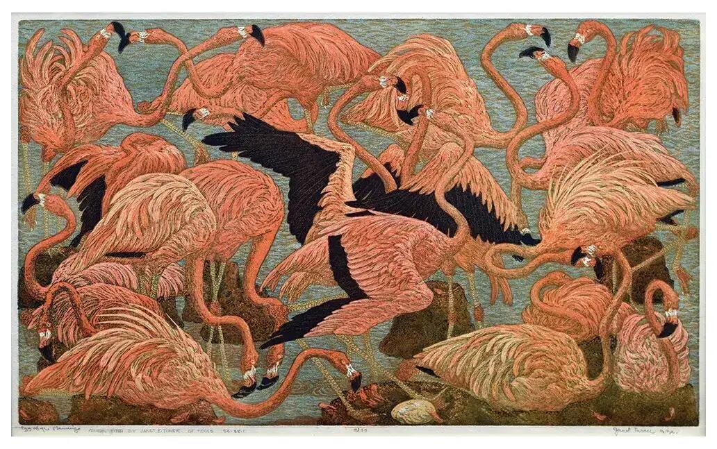  Janet Elizabeth Turner 1953 lithograph from "Women Artists" exhibition