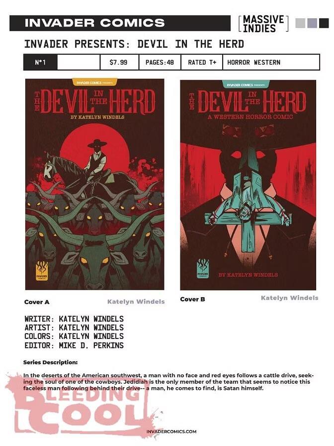 Katelyn Windel's Devil In The Herd #1 launches in Invader Comics' May 2026