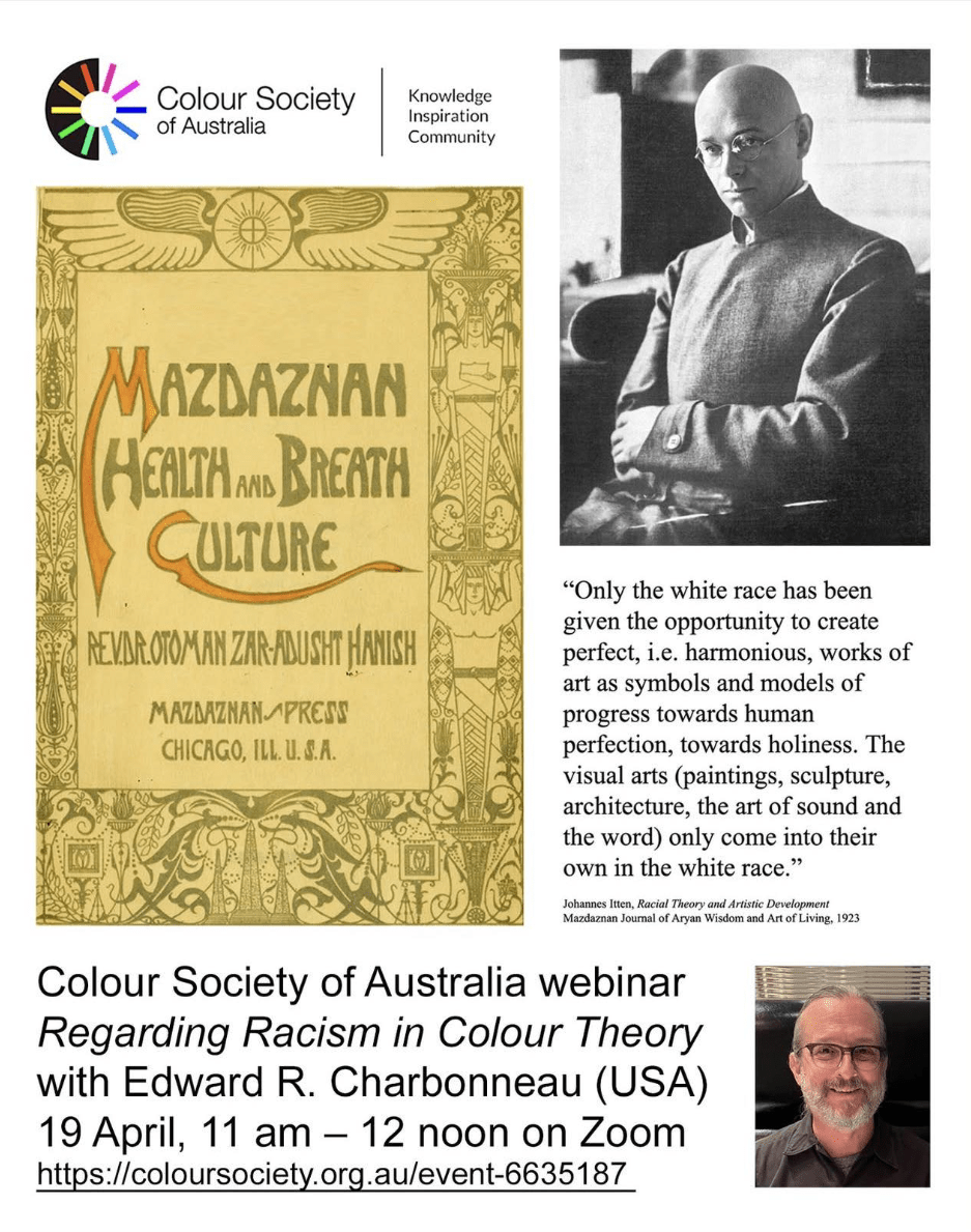 Ed Charbonneau ’06, MFA, "Regarding Racism in Colour Theory"