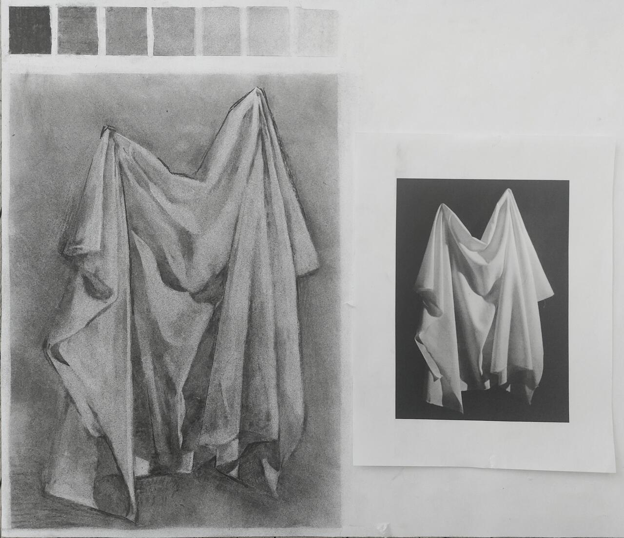 Drawing 1 Value Study by Aziz Kuhn