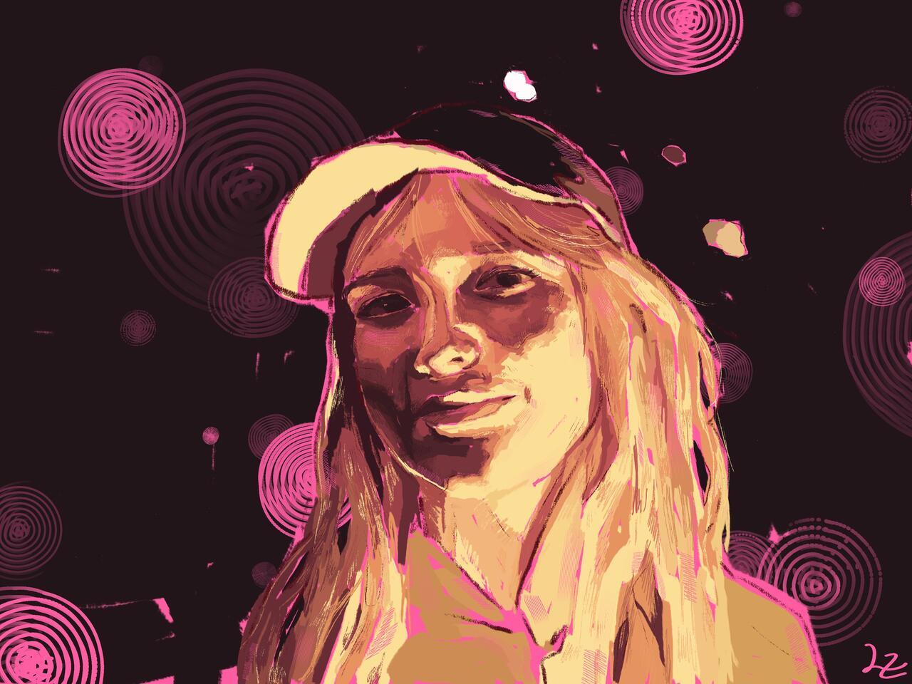 Self portrait by Ellie Petschl