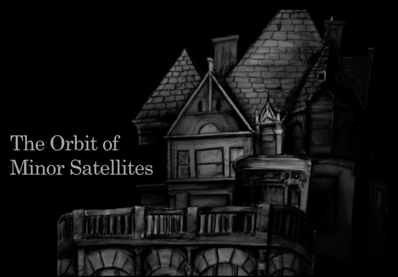 Title Card for The Orbit of Satellites by Chris Sullivan.