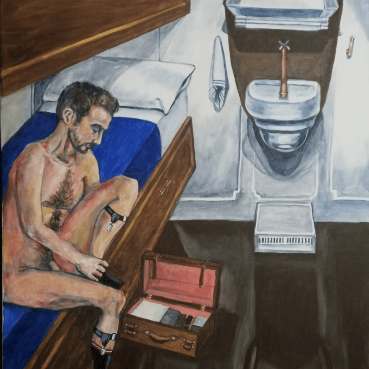 Who was Thomas Marcus Martin, an acrylic painting by Luke Gehring.