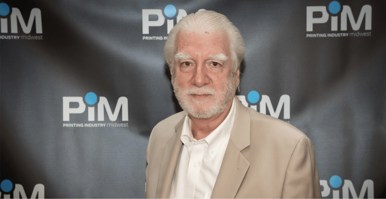 Patrick Redmond at the Printing Industry Midwest 70th Anniversary.