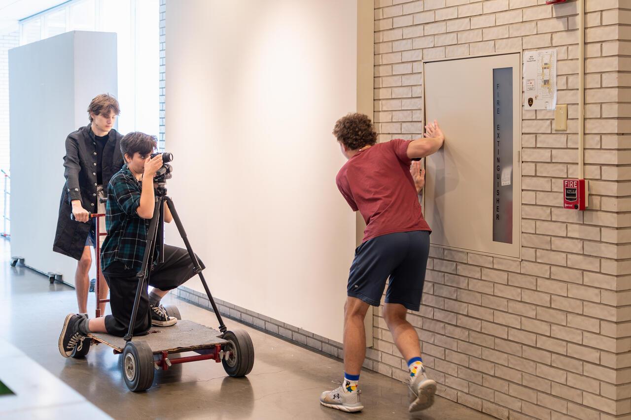PCSS students making a film