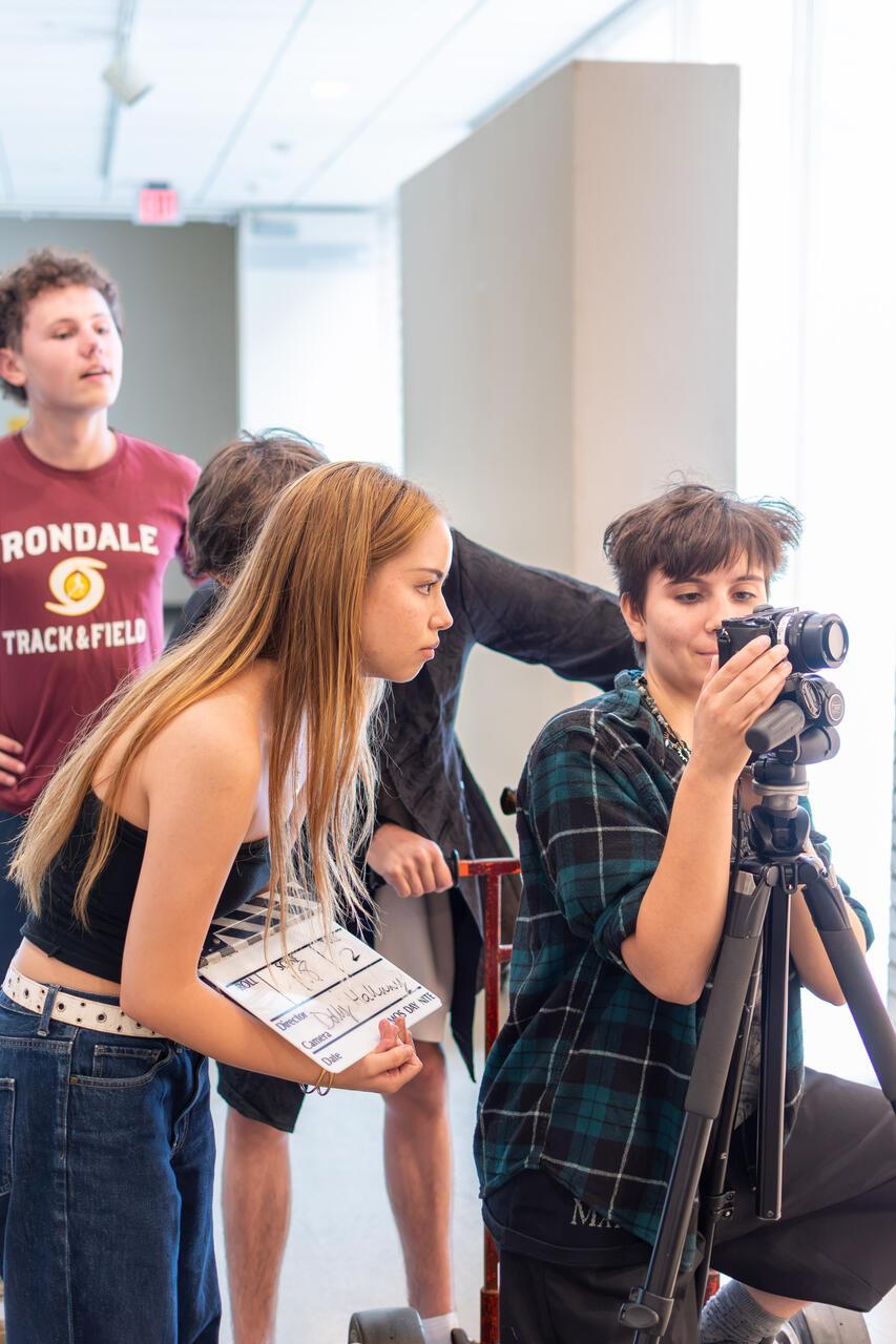 PCSS students making a film