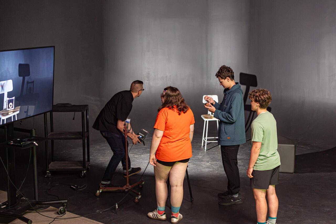PCSS students making a film