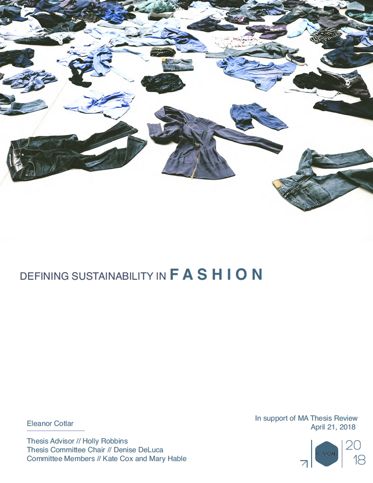 thesis on sustainable fashion