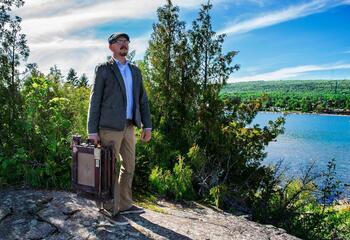 Portrait of Mat Ollig in the wilderness